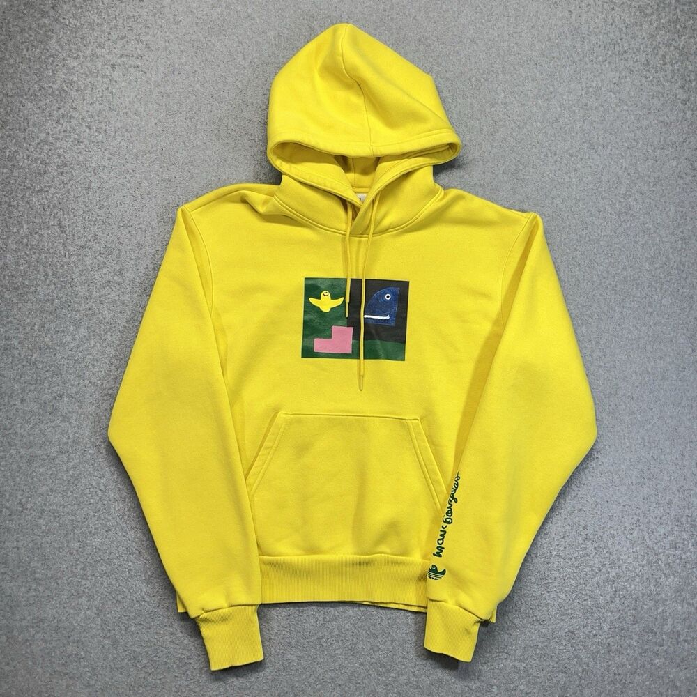 Adidas Marc Gonzales Shmoo Hoodie Men’s Small Yellow Skate Graphic